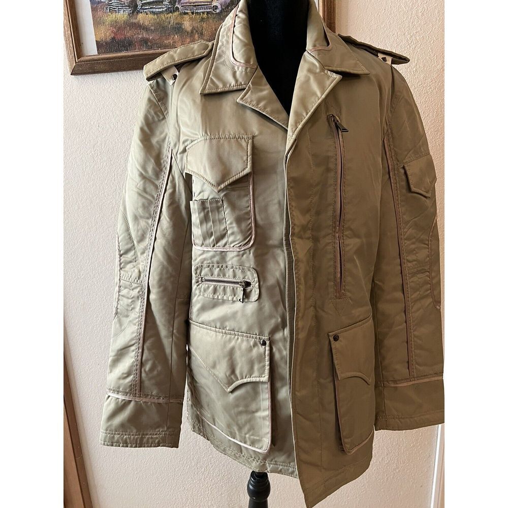 Richmond Denim Cargo Jacket Pockets Trail